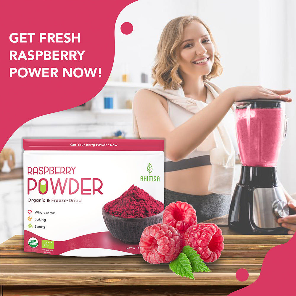 Organic Freeze Dried Raspberry Powder, 8 OZ X54728