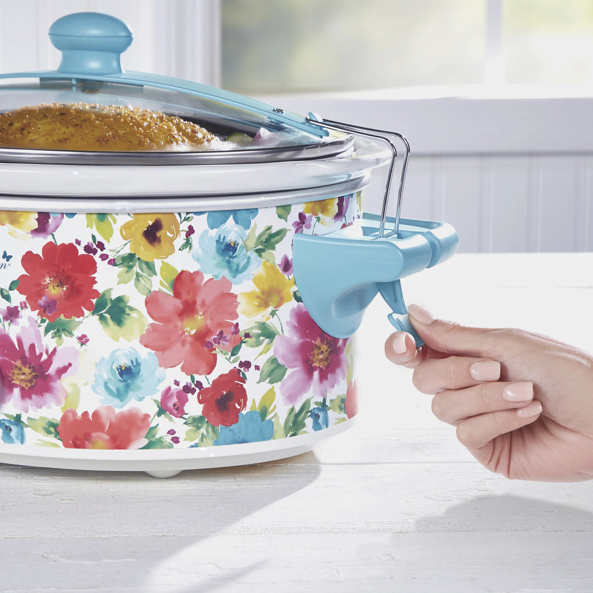 6 Quart Portable Slow Cooker with Removable Crock P493584