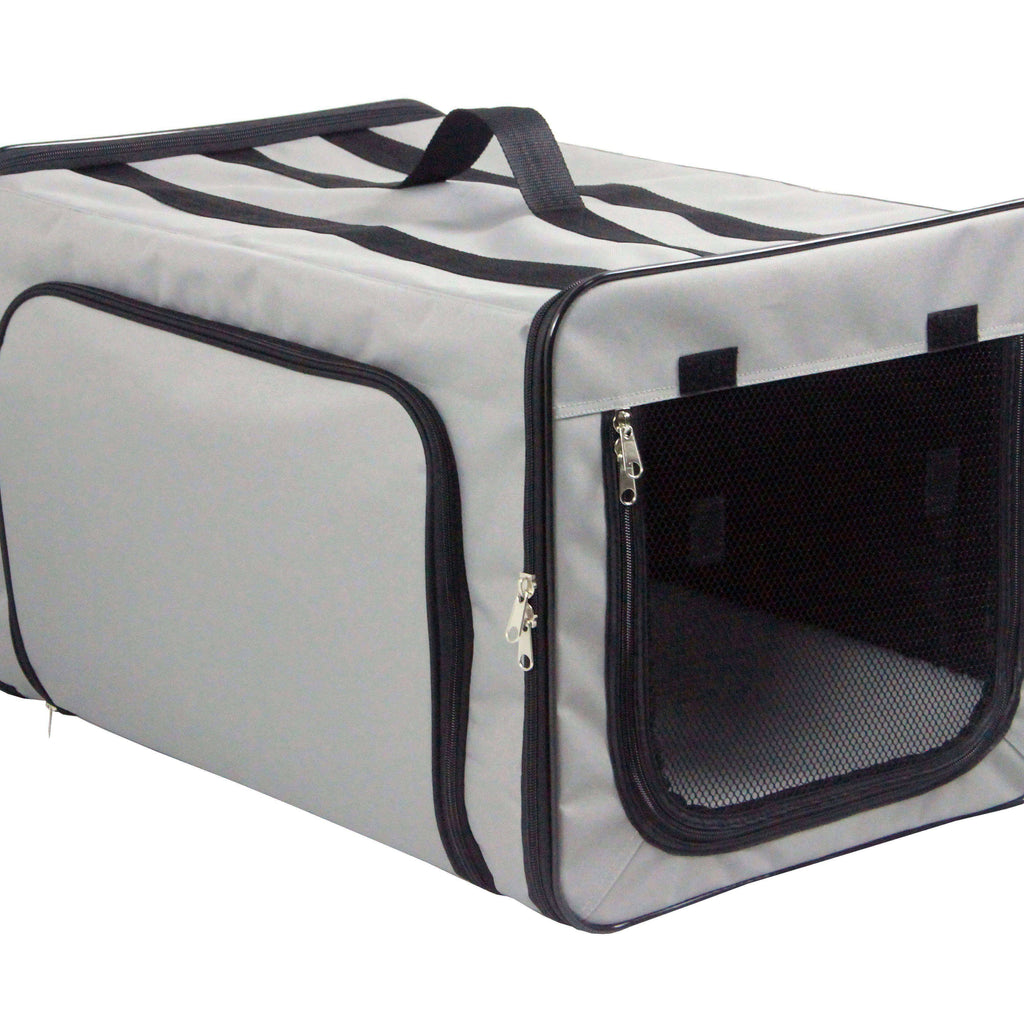 Khaki Small Folding Wire Pet Crate U171