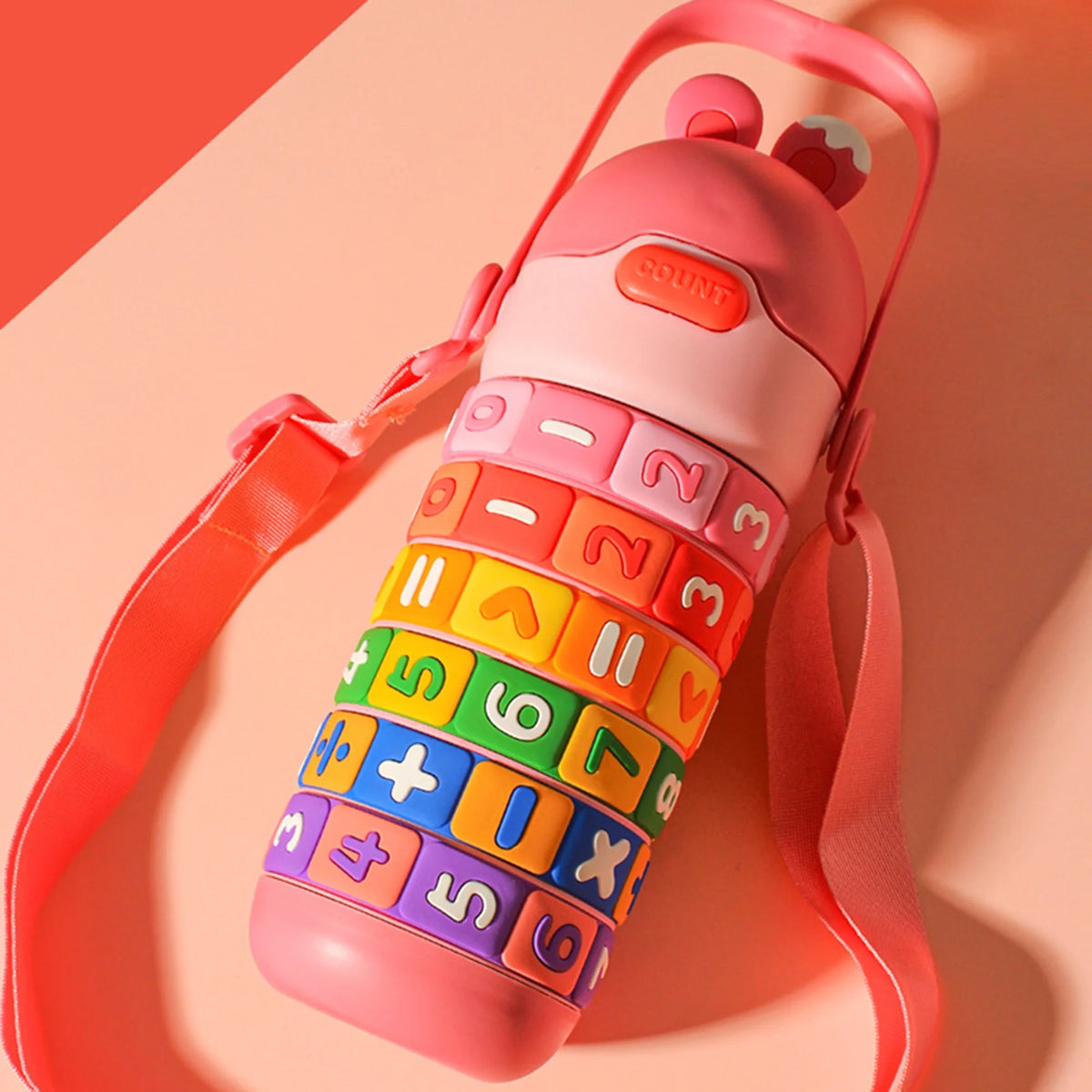 430ml Kids Stainless Steel Insulated Water Bottle with Straw E1738