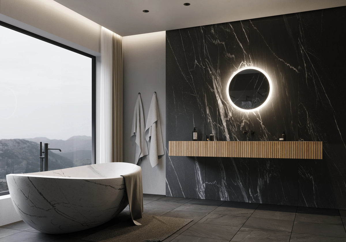 24 x 24 Round Backlit Mirror 6000K J466