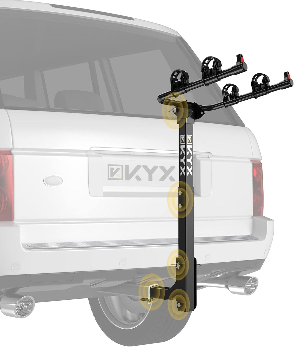 2 Bike Hitch Rack with 2 in. Hitch, 143LBS Capacity Steel Frame, Black X63597