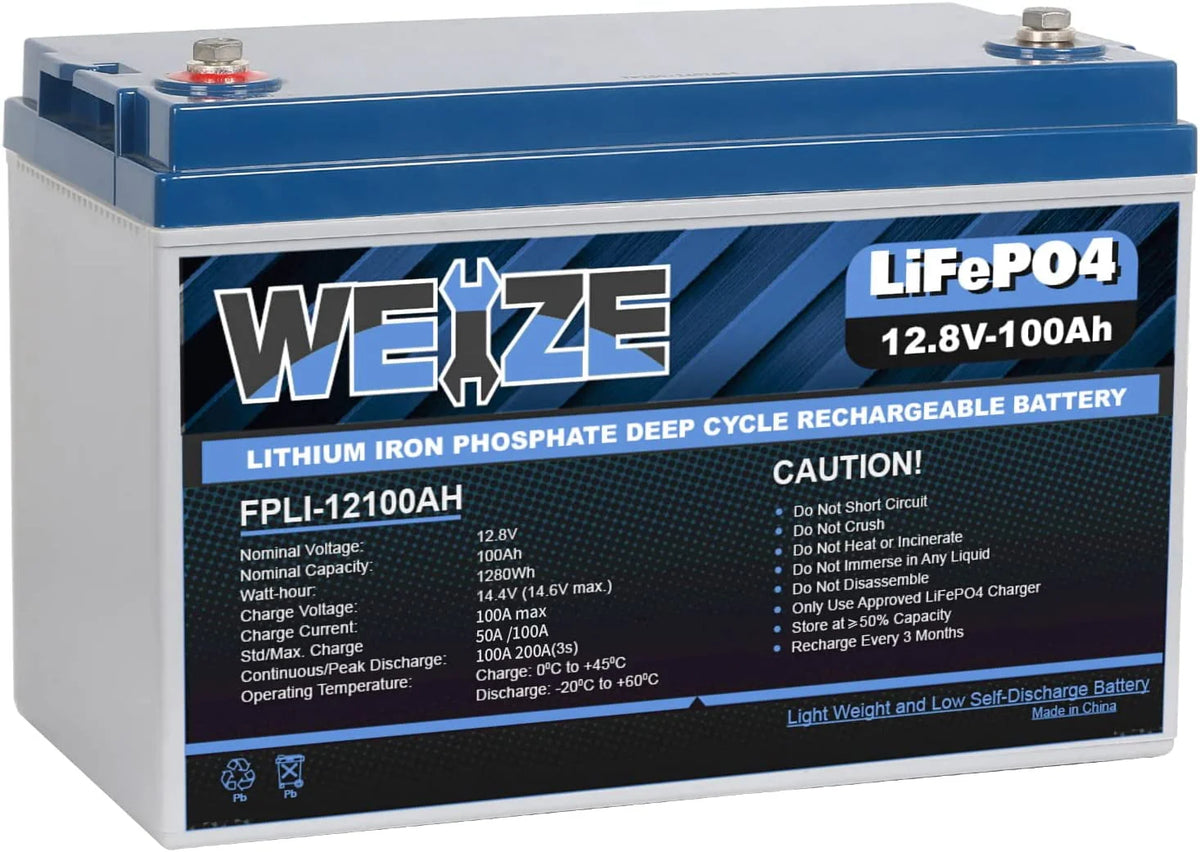 12V 100Ah LiFePO4 Lithium Battery with Smart BMS J321515