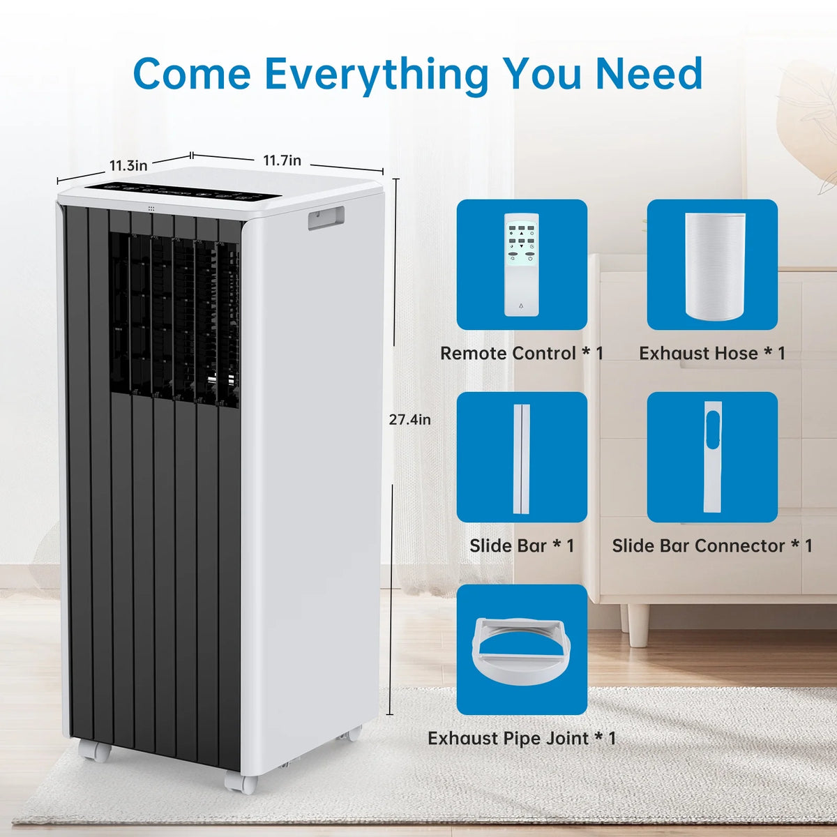 5,000 BTU Portable Air Conditioner with Remote O41758