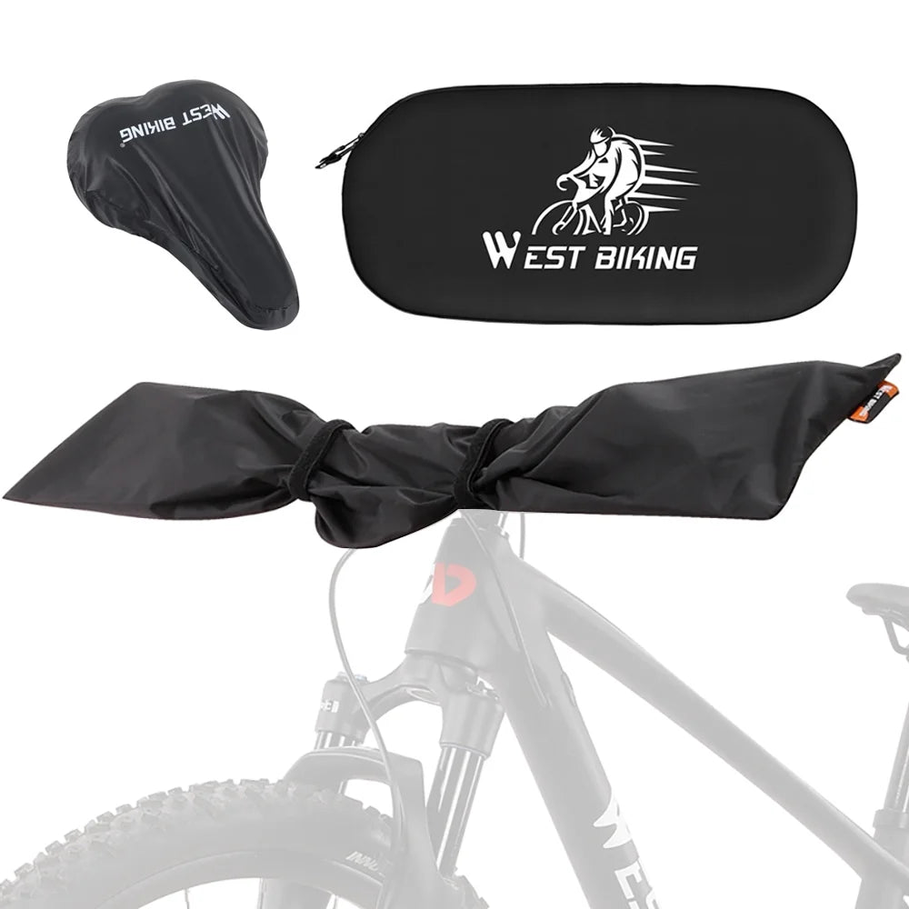 Cycling Equipment Set Bike Accessories Handlebar Protector Cover Chain Protector Seats Rain Cover L1694