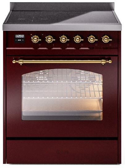 Burgundy Induction Range with Electric Oven K526374