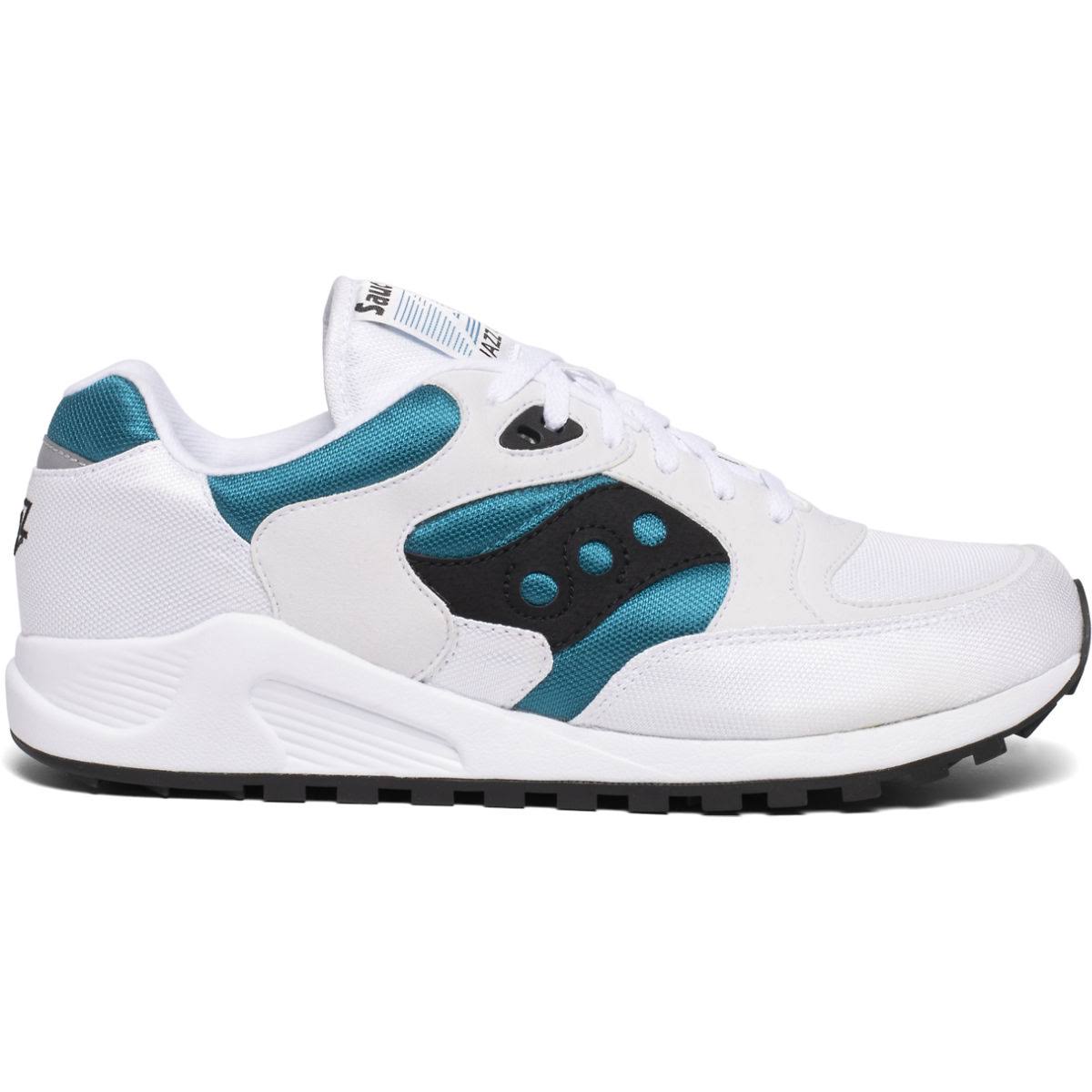 White / Turquoise Jazz Sneakers Q264537