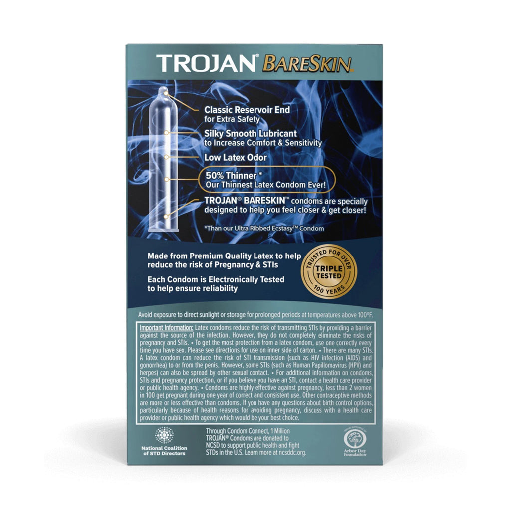 BareSkin Lubricated Latex Condom J4910