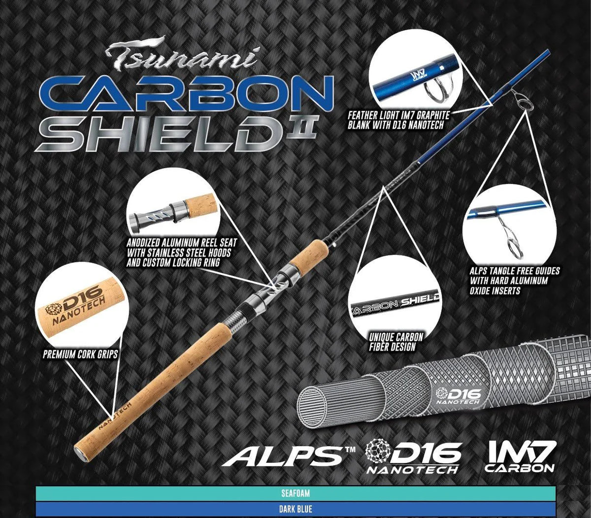 Carbon Shield II Spinning Rod C4373