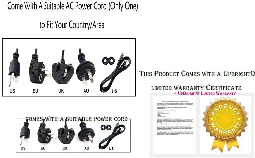 AC / DC Adapter Power Supply Cord Cable Charger U985092