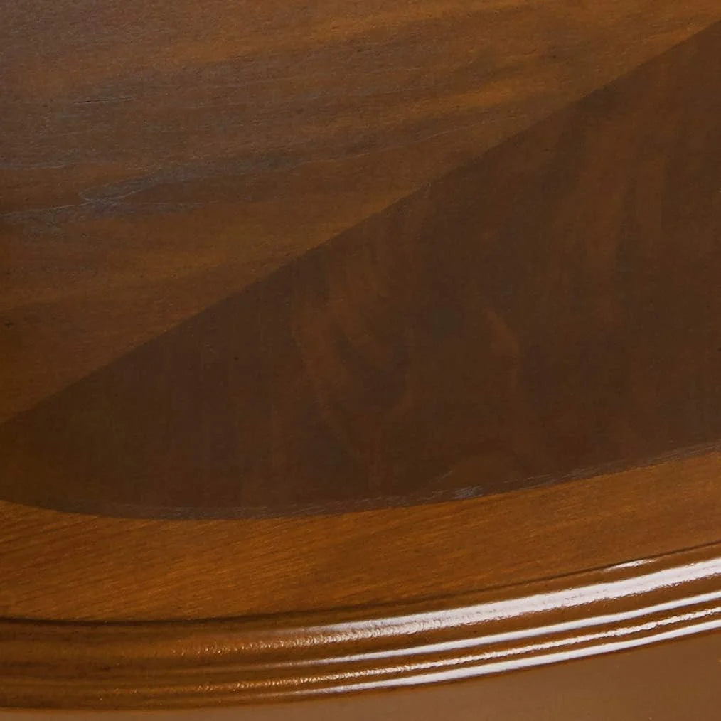Oval Coffee Table with Glass Top and 1 Shelf Y81882