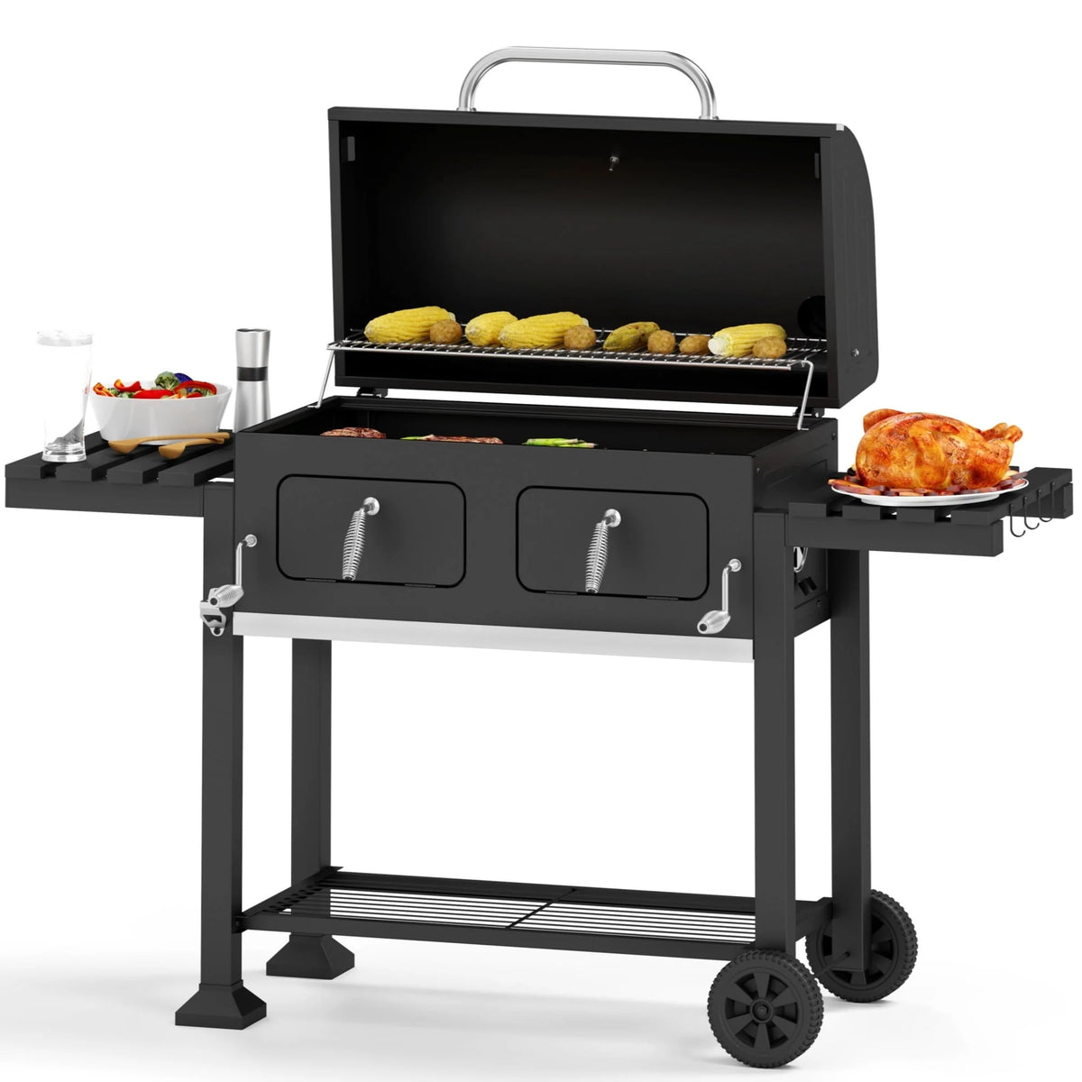 34-inch Portable Charcoal BBQ Grill V799545