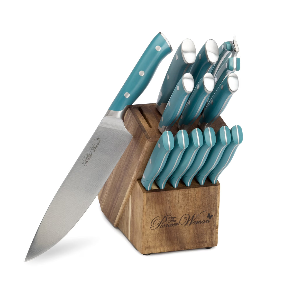 14-Piece Stainless Steel Knife Block Set F7801