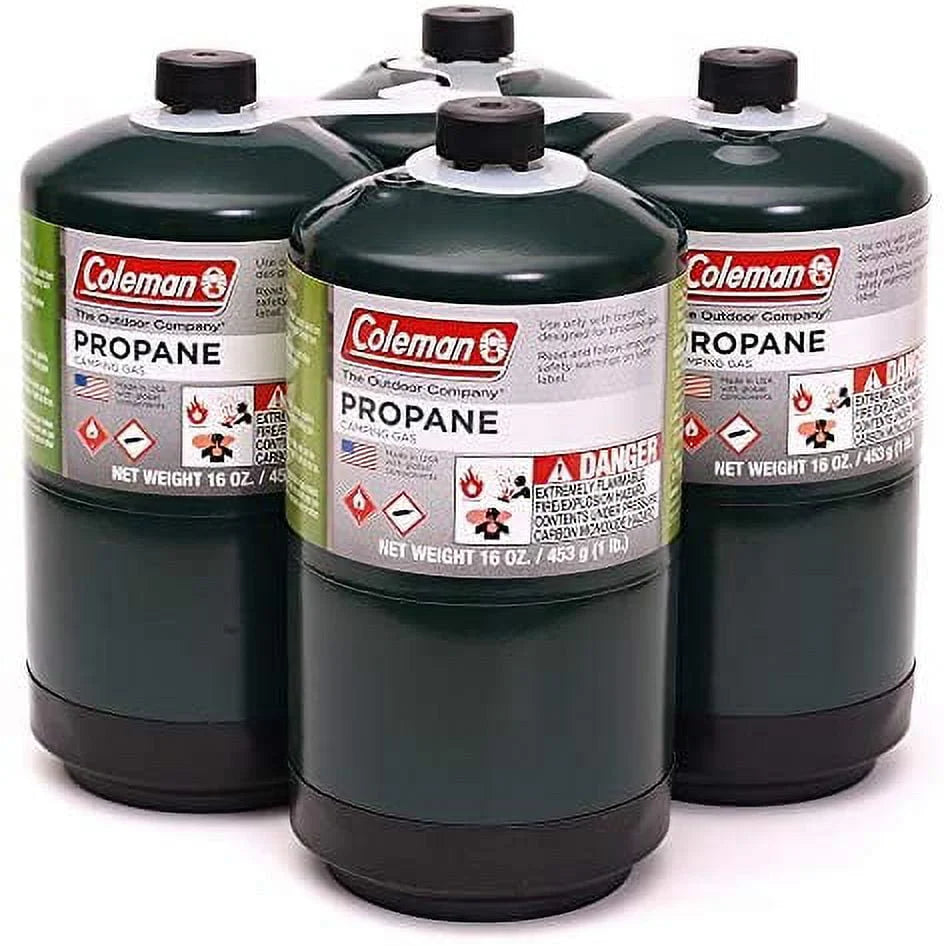 16 oz Propane Camping Cylinder 4-Pack U30972