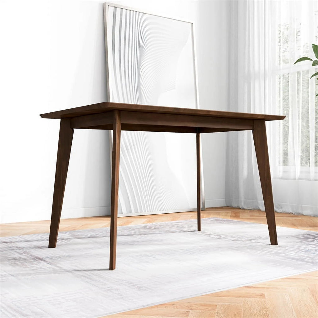 Solid Wood Walnut Rectangular Dining Table N80468