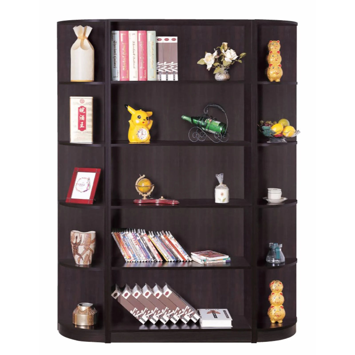 Corner Bookcase with 5 Open Shelves K478688