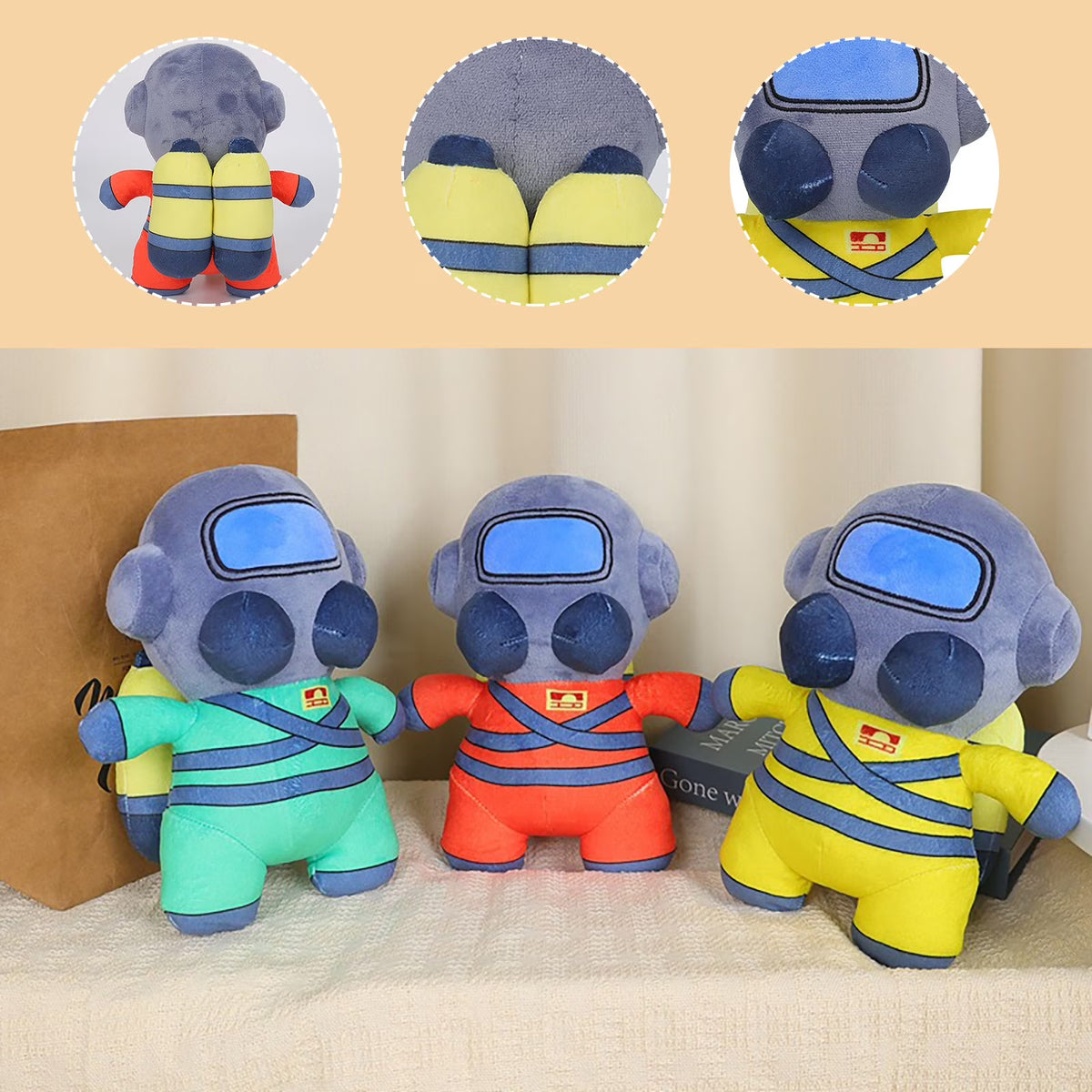 3 Pcs Plush Dolls T788