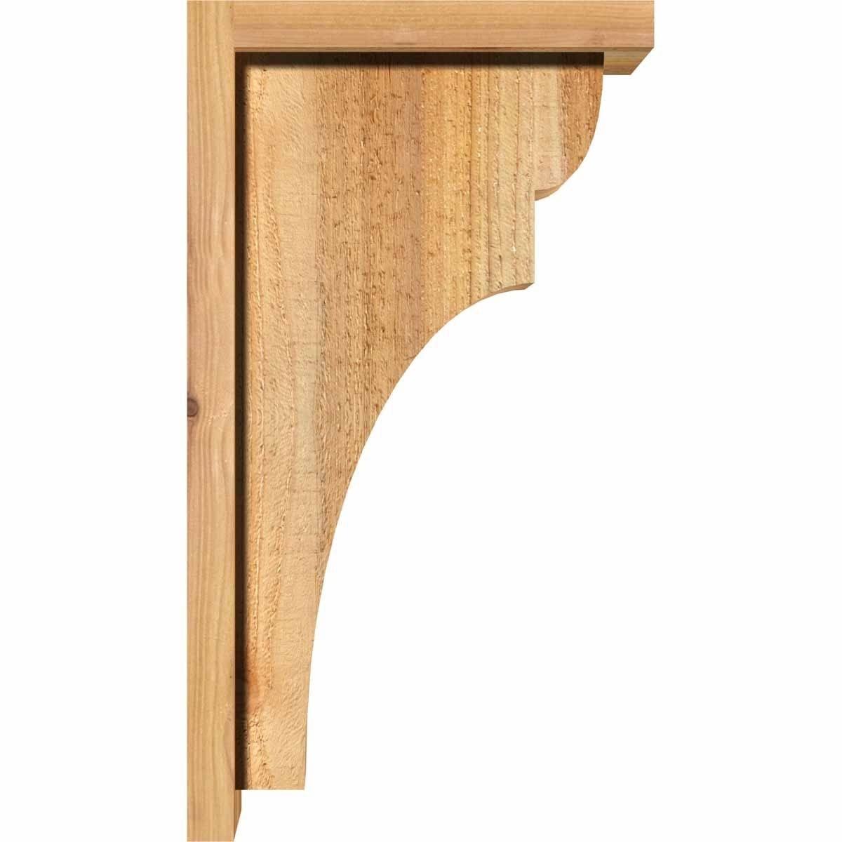 Rough Sawn Corbel with Backplate, Western Red Cedar X99360