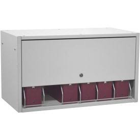 Retractable Locking Panel for Cubbie File Rack, Light Gray G491867