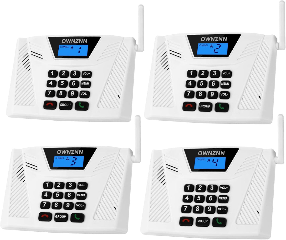 4 Pack Wireless Intercom W344215