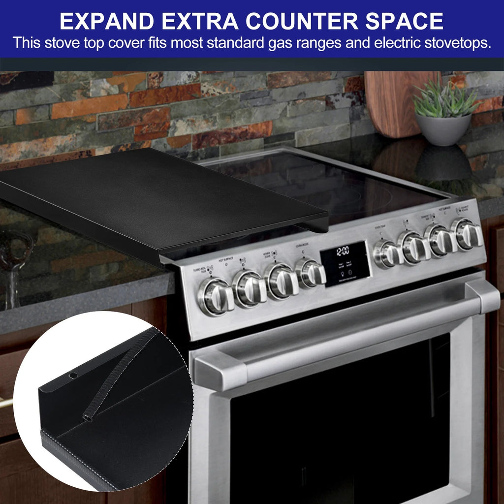 Black Stove Top Cover for Gas Stove Y70843