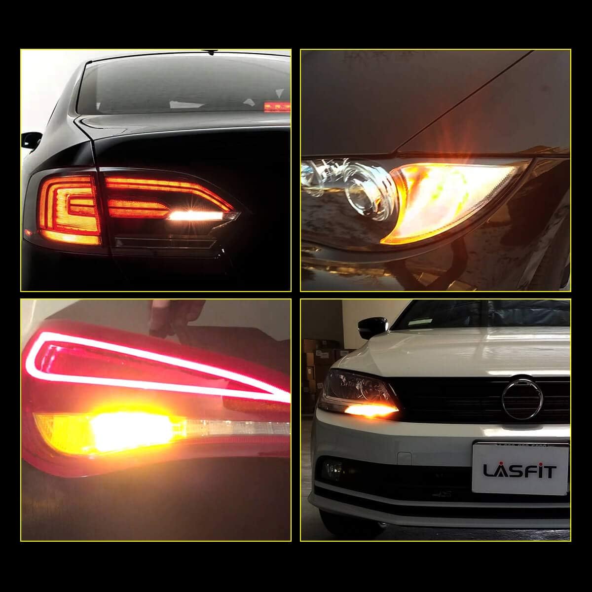 LED Turn Signal Light Bulbs, Amber Yellow, Pack of 2 K423691