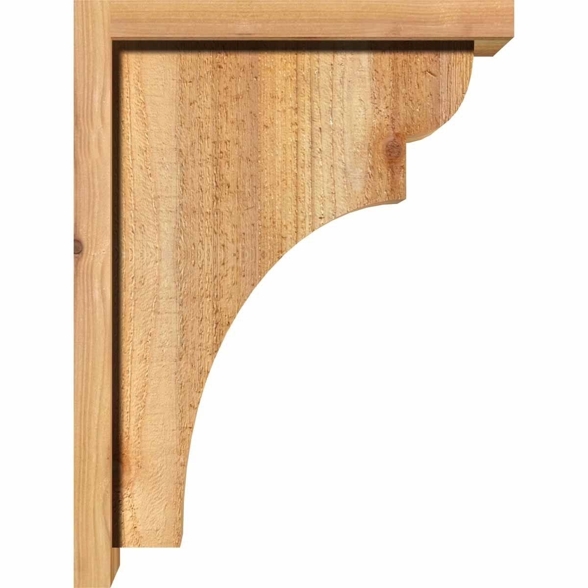 Rough Sawn Corbel with Backplate, Western Red Cedar X99360
