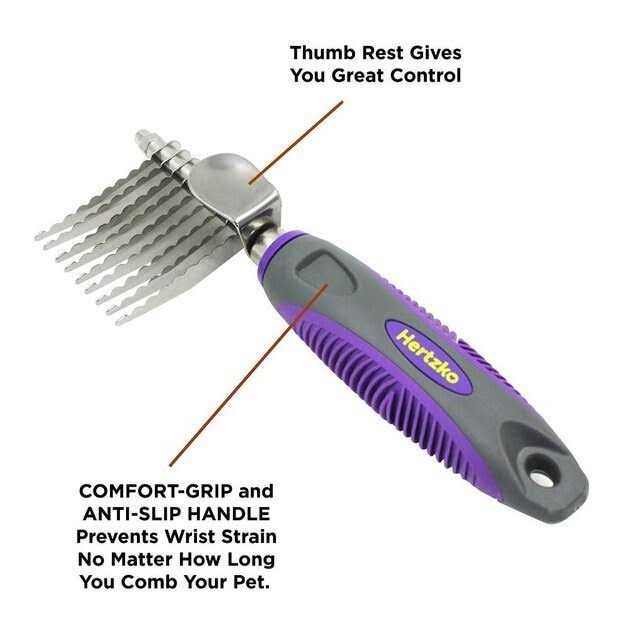 Pet Dematting Comb with Safety Edges X167