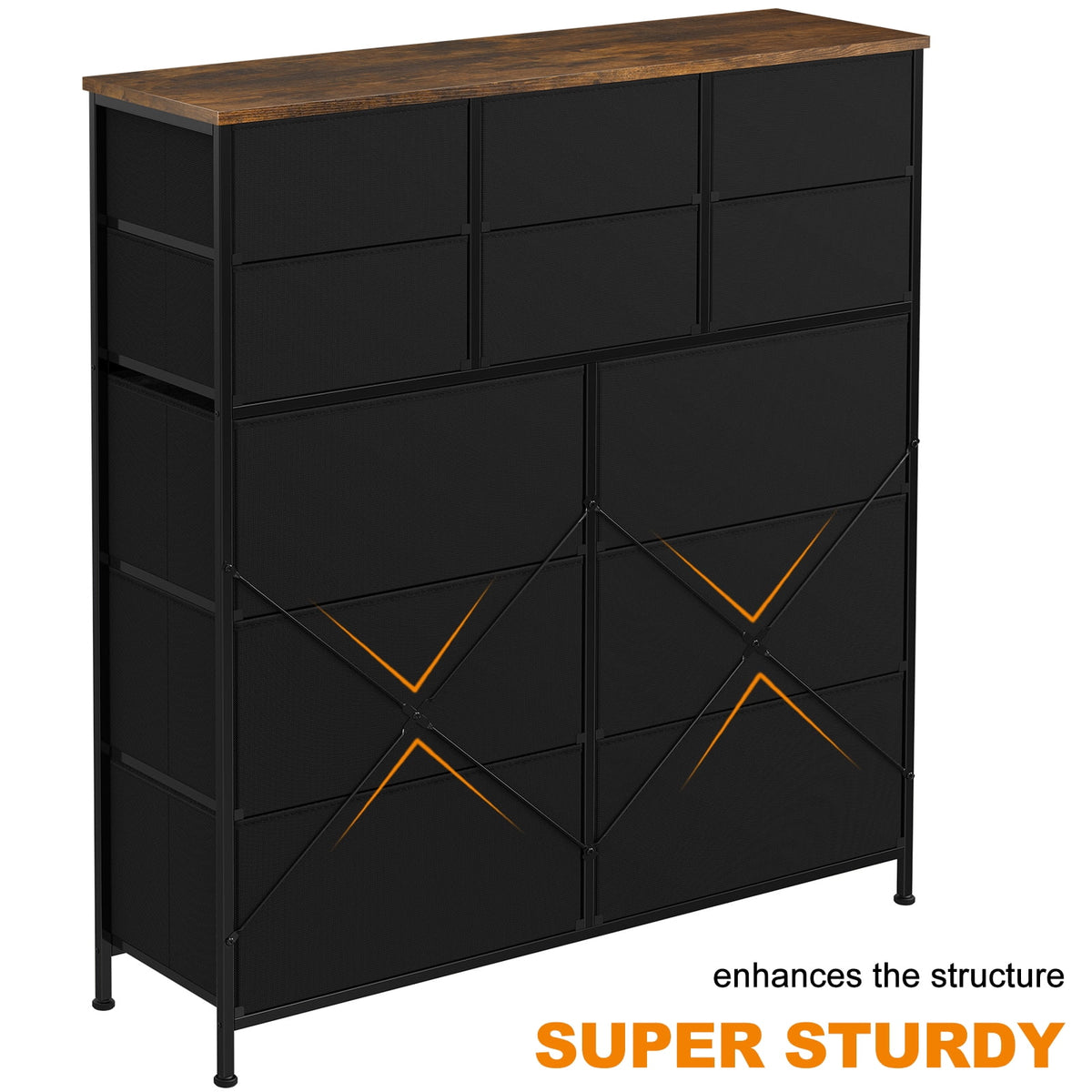 12 Drawer Fabric Storage Dresser Y6257