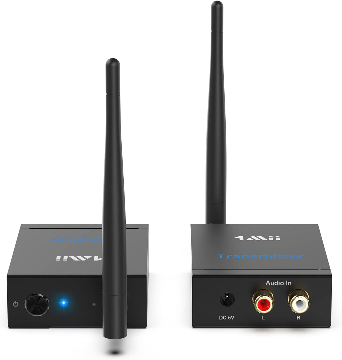 2.4GHz Wireless Audio Transmitter Receiver RCA 320ft Pack of 2 X833043