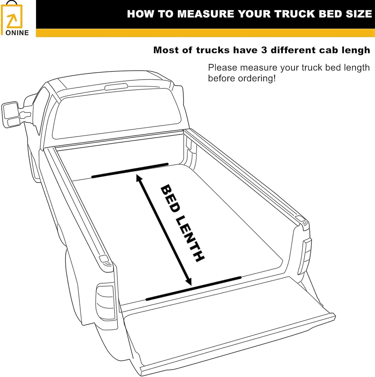 Hard Tri-Fold Truck Bed Tonneau Cover for 2020-2022 Jeep Gladiator JT 5ft Bed M13219