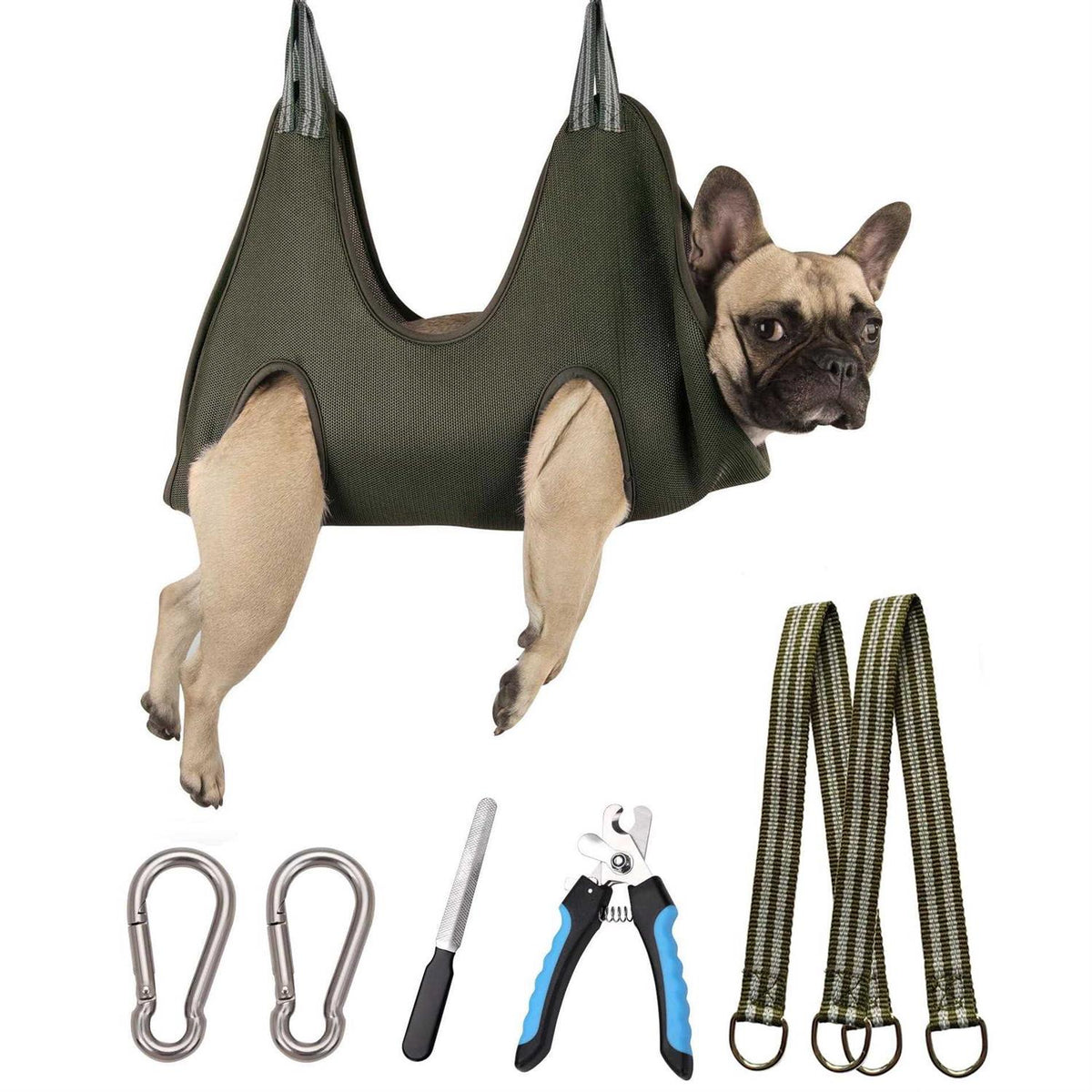 10 in 1 Pet Grooming Hammock Harness with Nail Clippers R472