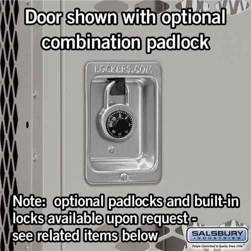 Gray 12x22 Wide Double Tier Vented Metal Locker R46027