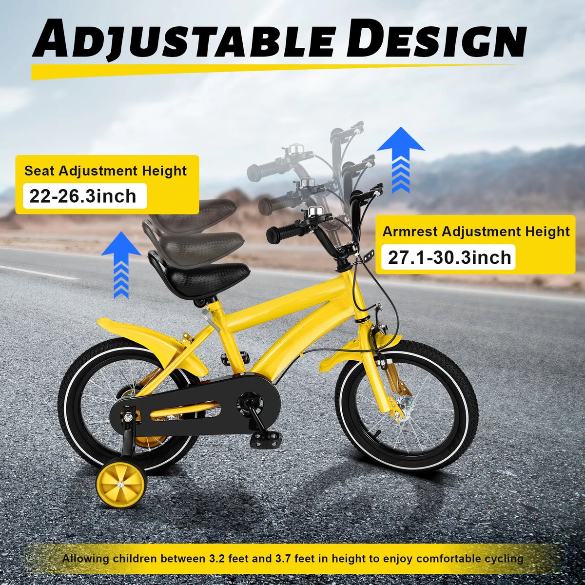 14 Children's Bicycle with Removable Training Wheels E4355