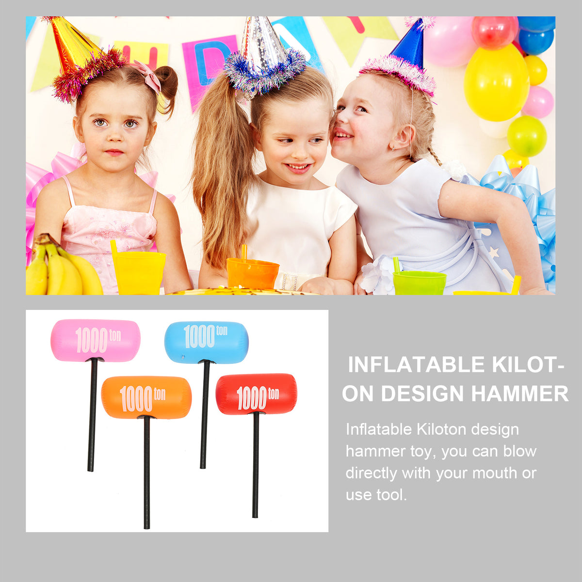 4pcs Inflatable Hammer PVC Toys T541