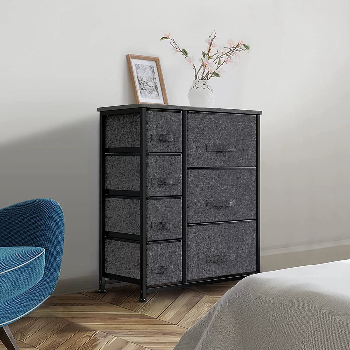 7 Drawer Fabric Storage Tower with Steel Frame P226