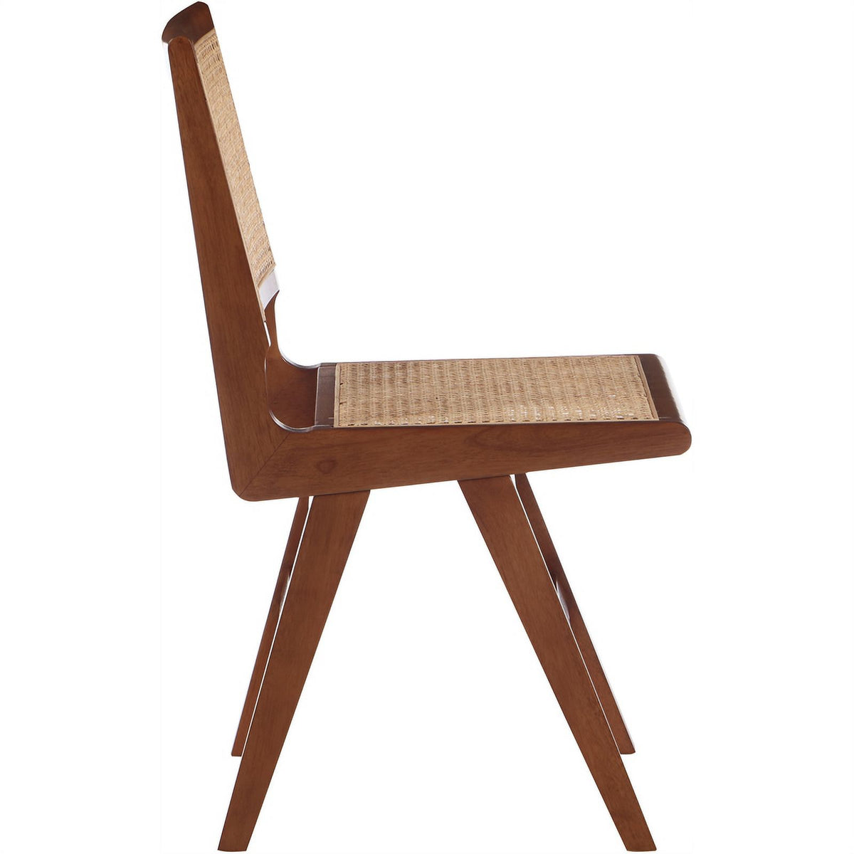 18.1" Solid Wood Dining Side Chair in Walnut (Set of 2) Q715499