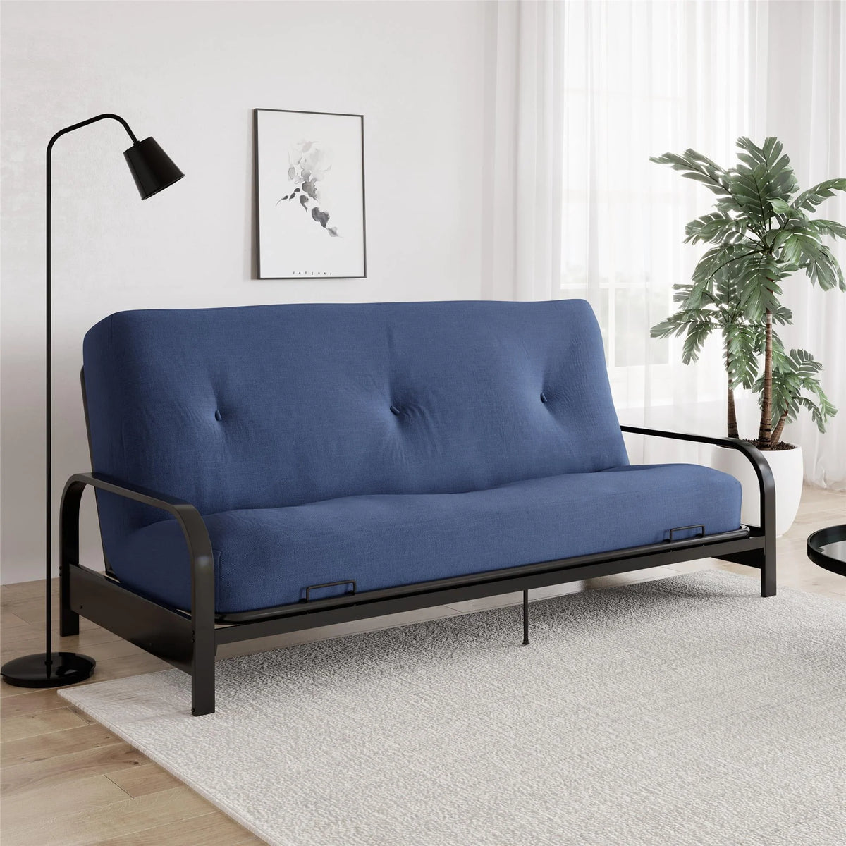 Blue 8 Inch Full Futon Mattress F6167
