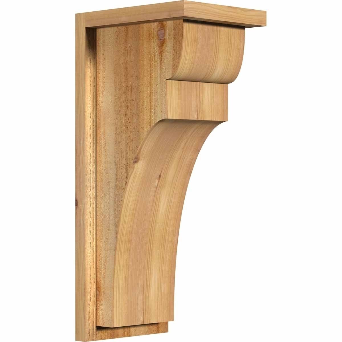 Rough Sawn Corbel with Backplate, Western Red Cedar X99360