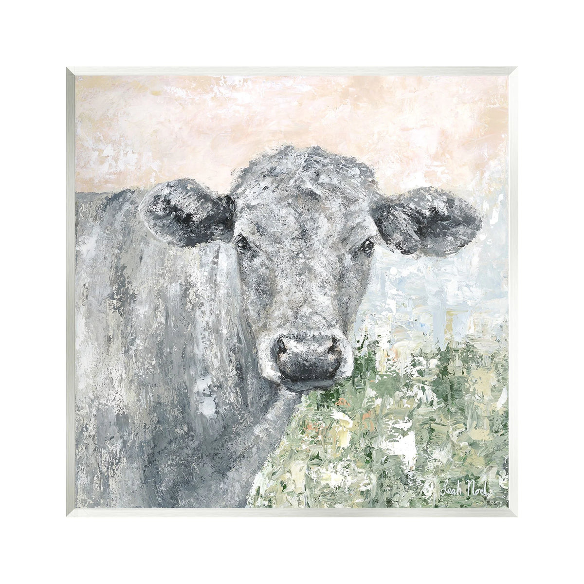 Dappled Cow Portrait Unframed Art Print Wall Art, 12 x 12 O6305