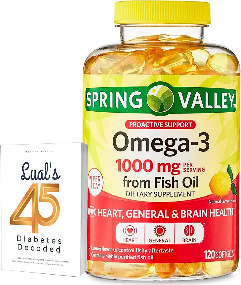 Omega-3 Fish Oil 1000 mg 120 Count Softgels D1934