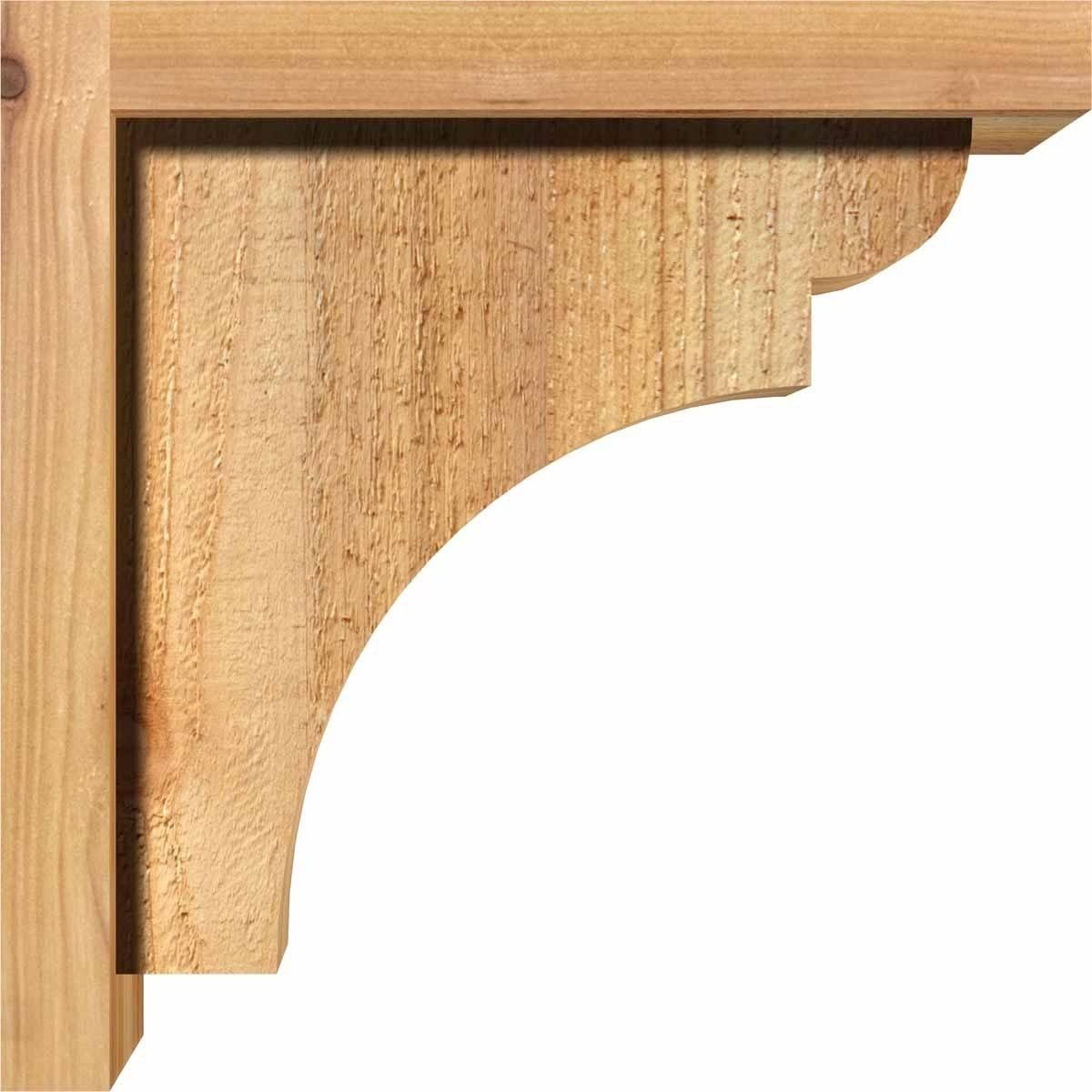 Rough Sawn Corbel with Backplate, Western Red Cedar X99360