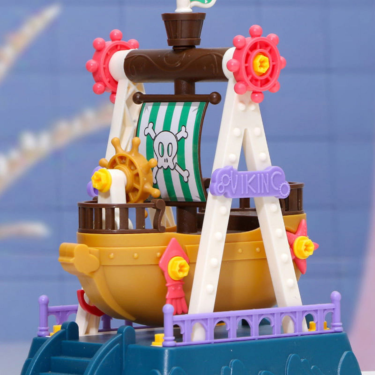 Amusement Park Building Blocks Toys DIY Gear Ferris Wheel Roller Coaster Assembling Puzzle Toys D7137