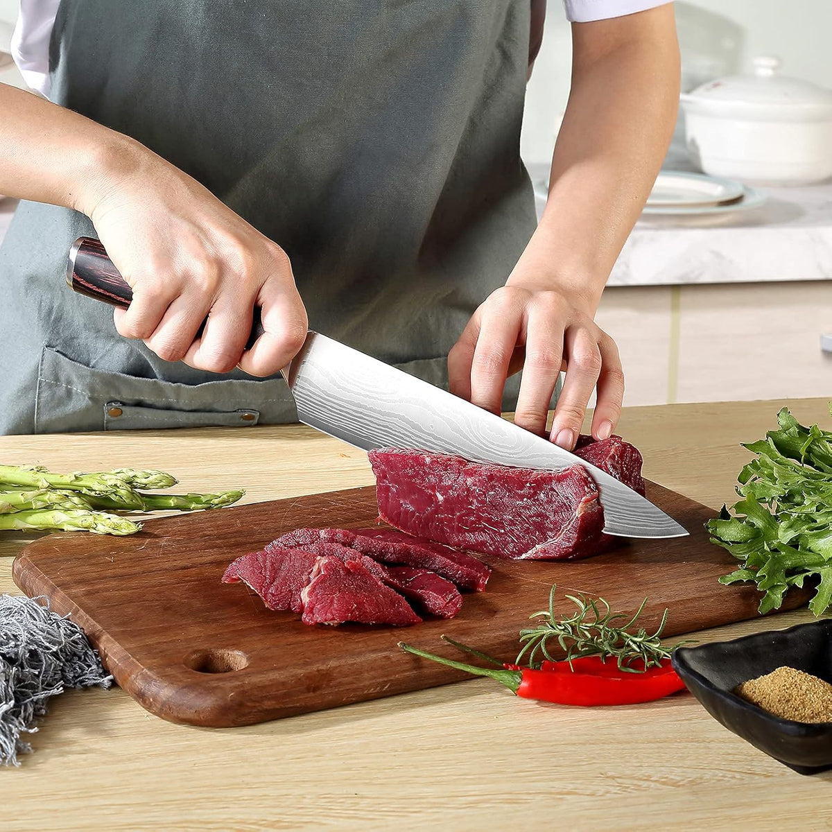 3 Pieces German High Carbon Stainless Steel Knife Set Q563