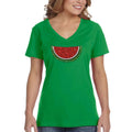 Women's Sequin VNeck T-Shirt O674
