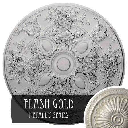 30 5/8x22OD x 2 1/2x22P Hand-Painted Ceiling Medallion E2053