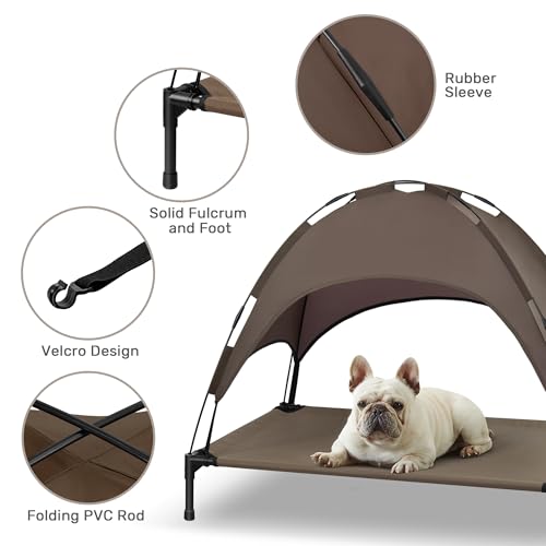 Elevated Dog Bed with Canopy C6828