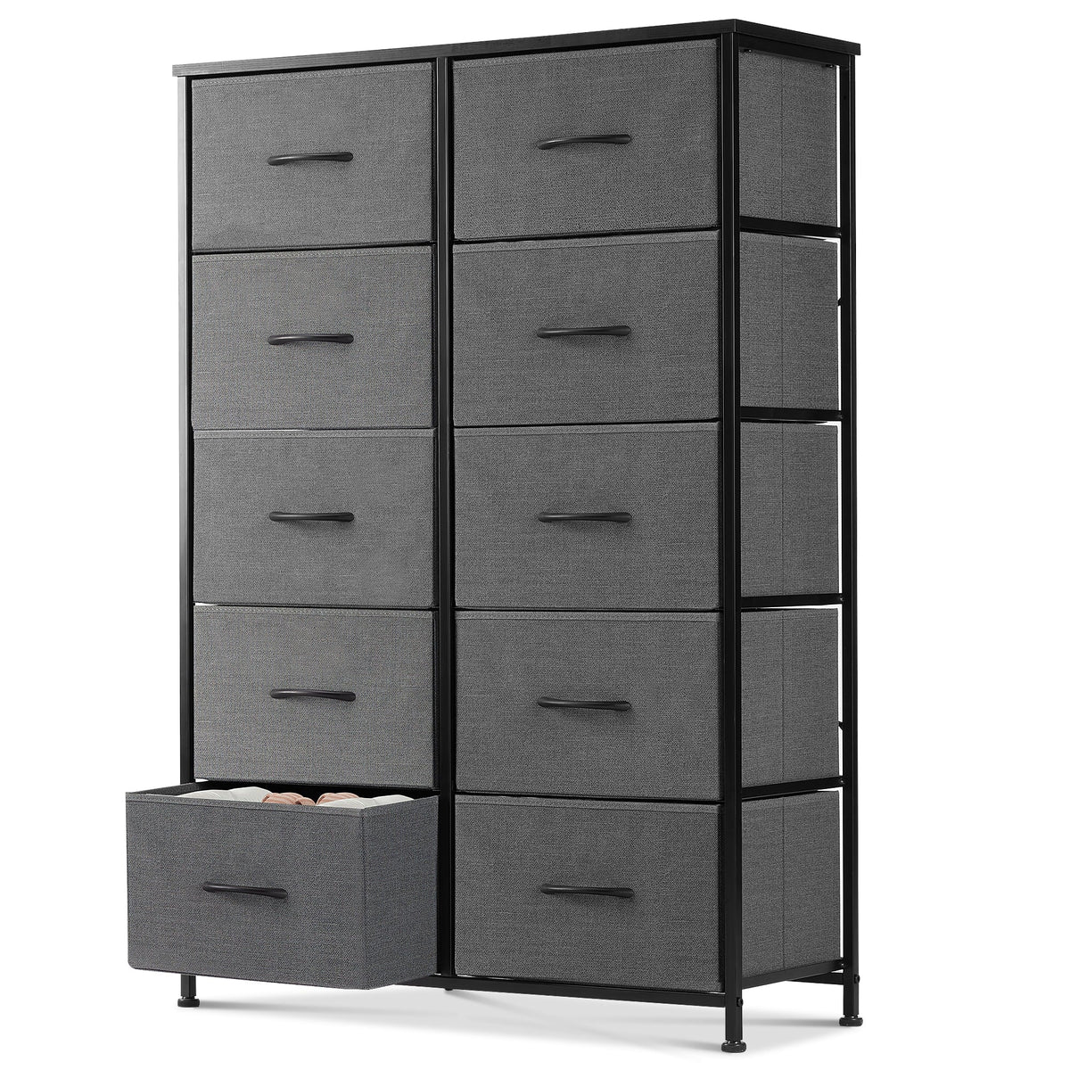 5 Drawer Dresser with Wood Top D4942