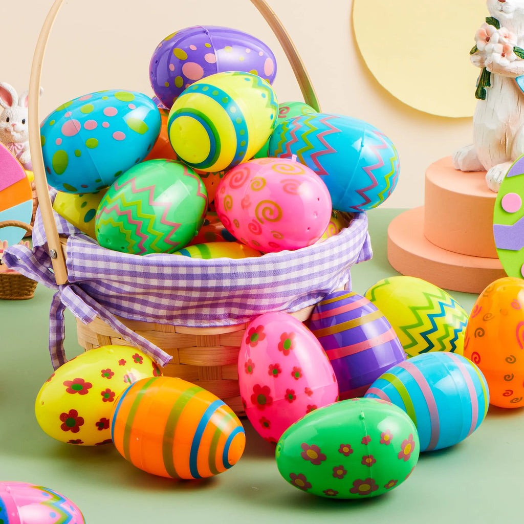 36 Pcs Plastic Jumbo Easter Eggs P741267
