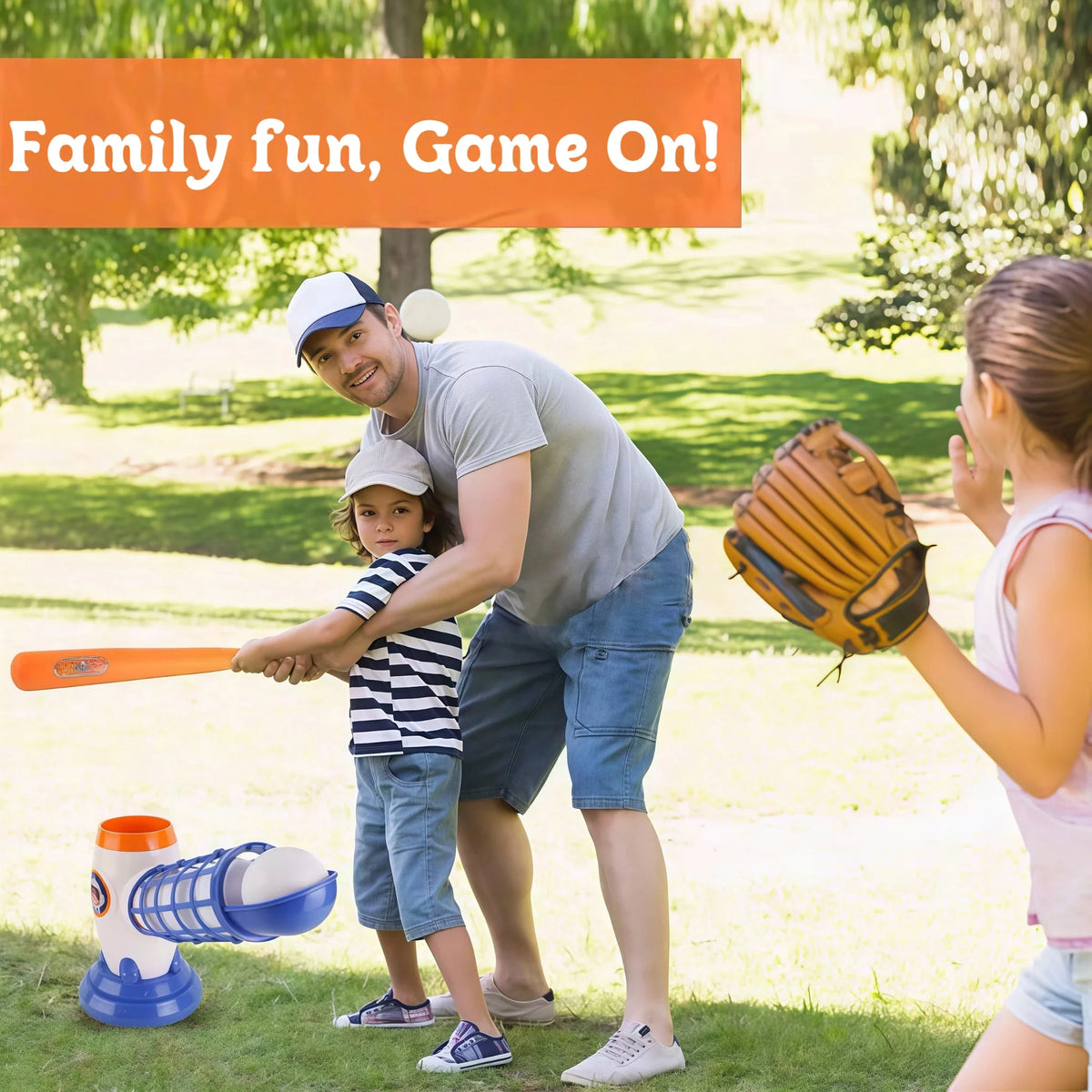 Baseball Pitching Machine Set with Remote Control Bat and 5 Balls P271